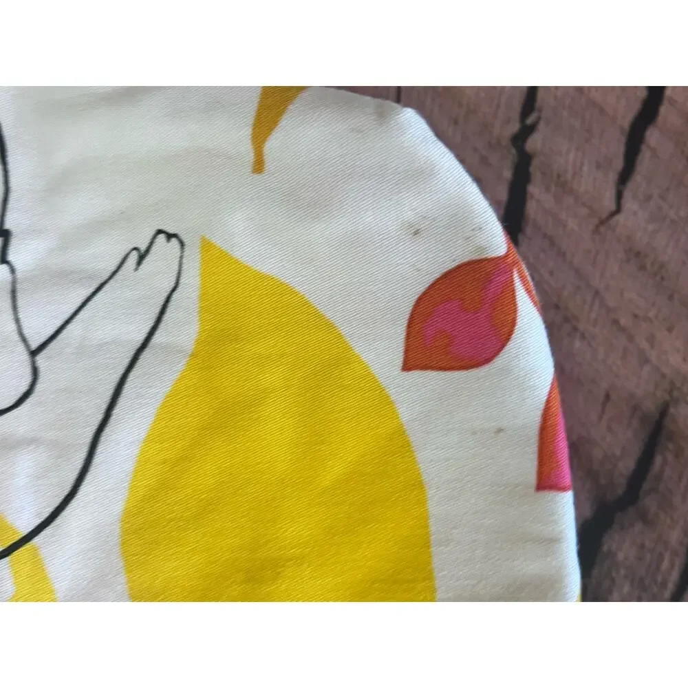Cute‎ Homemade Yellow Bird Print bag